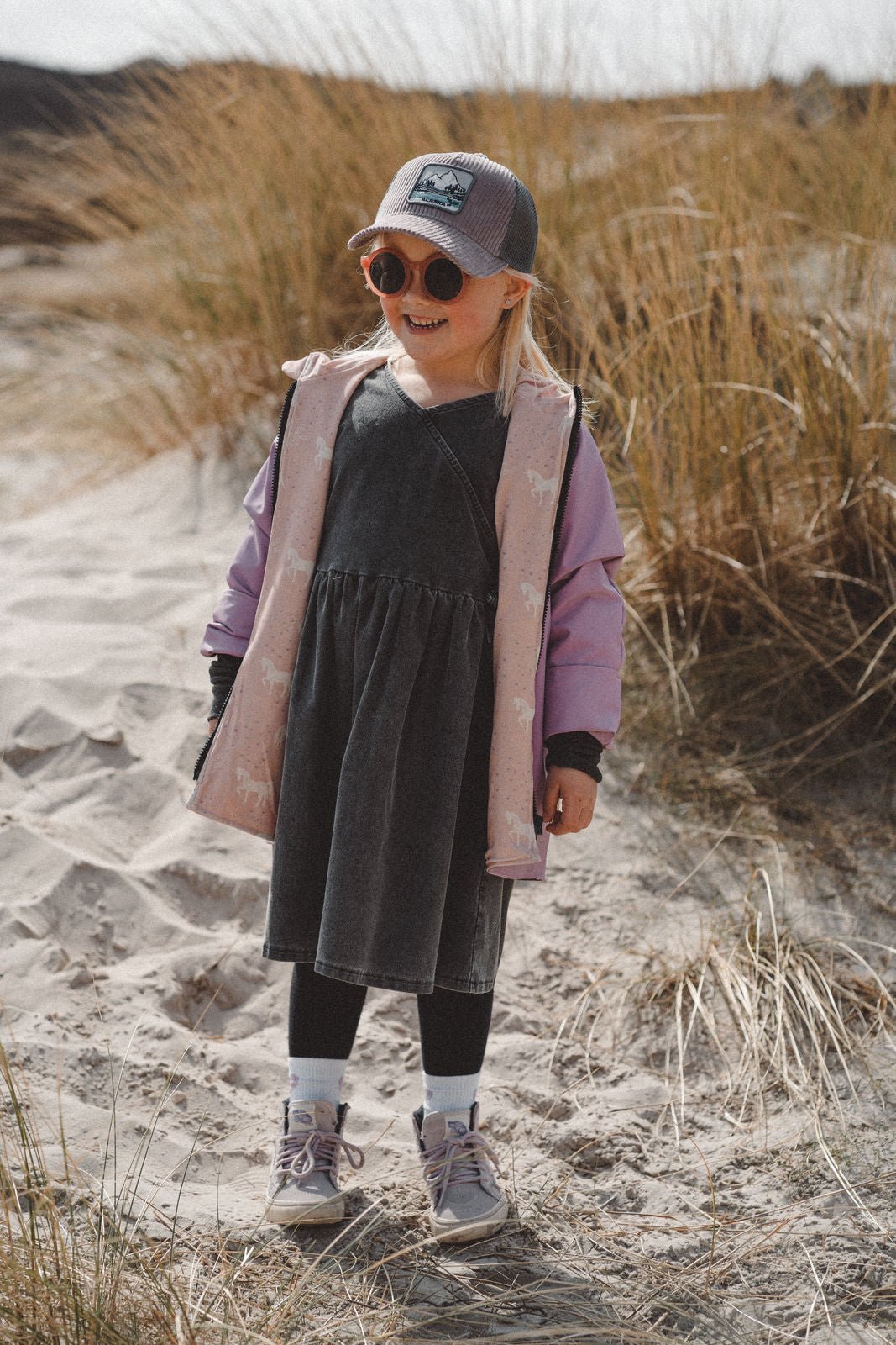 Regenjacke Mauve / Einhorn - Räuberkinder