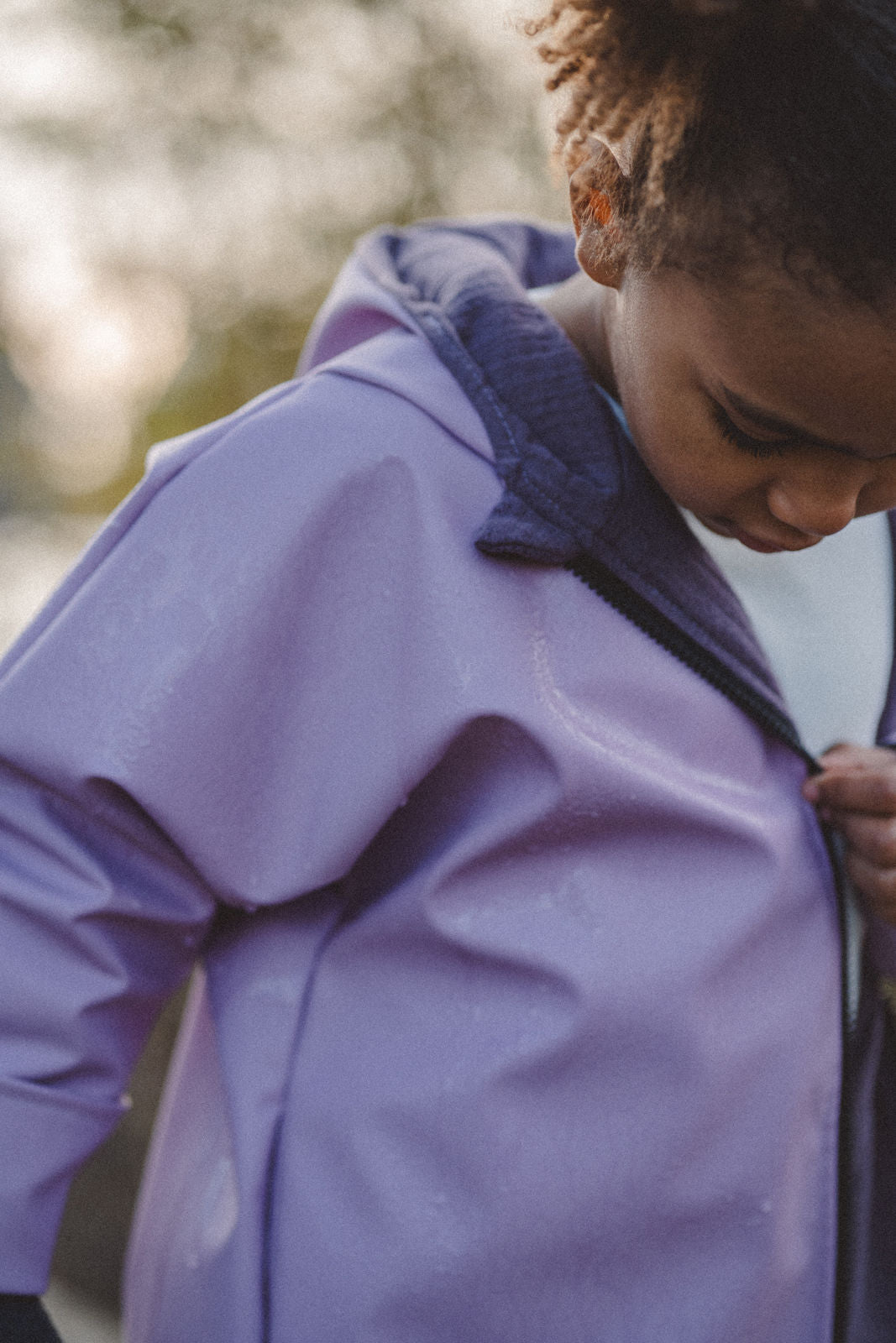 Regenjacke Mauve x Musselin - Räuberkinder