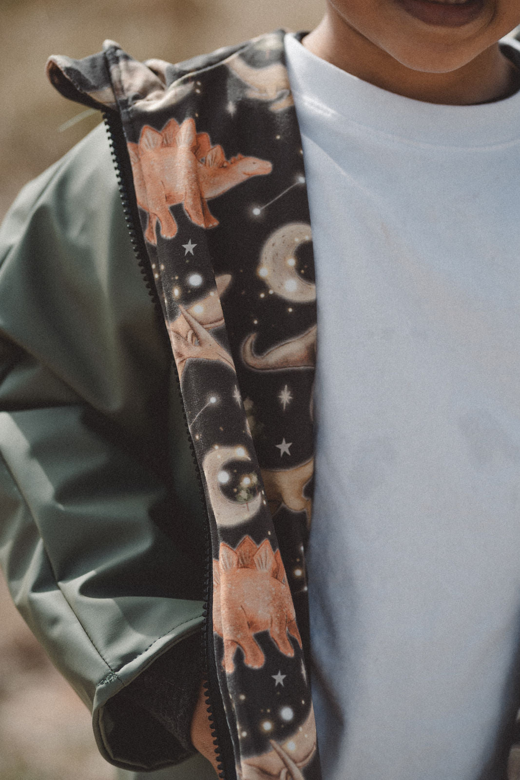 Regenjacke Olive / Dream - O - Saurus - Räuberkinder