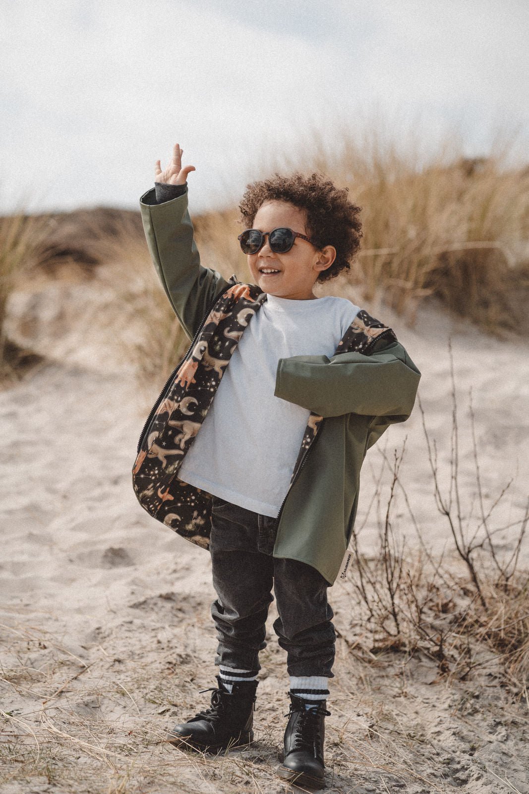 Regenjacke Olive / Dream - O - Saurus - Räuberkinder