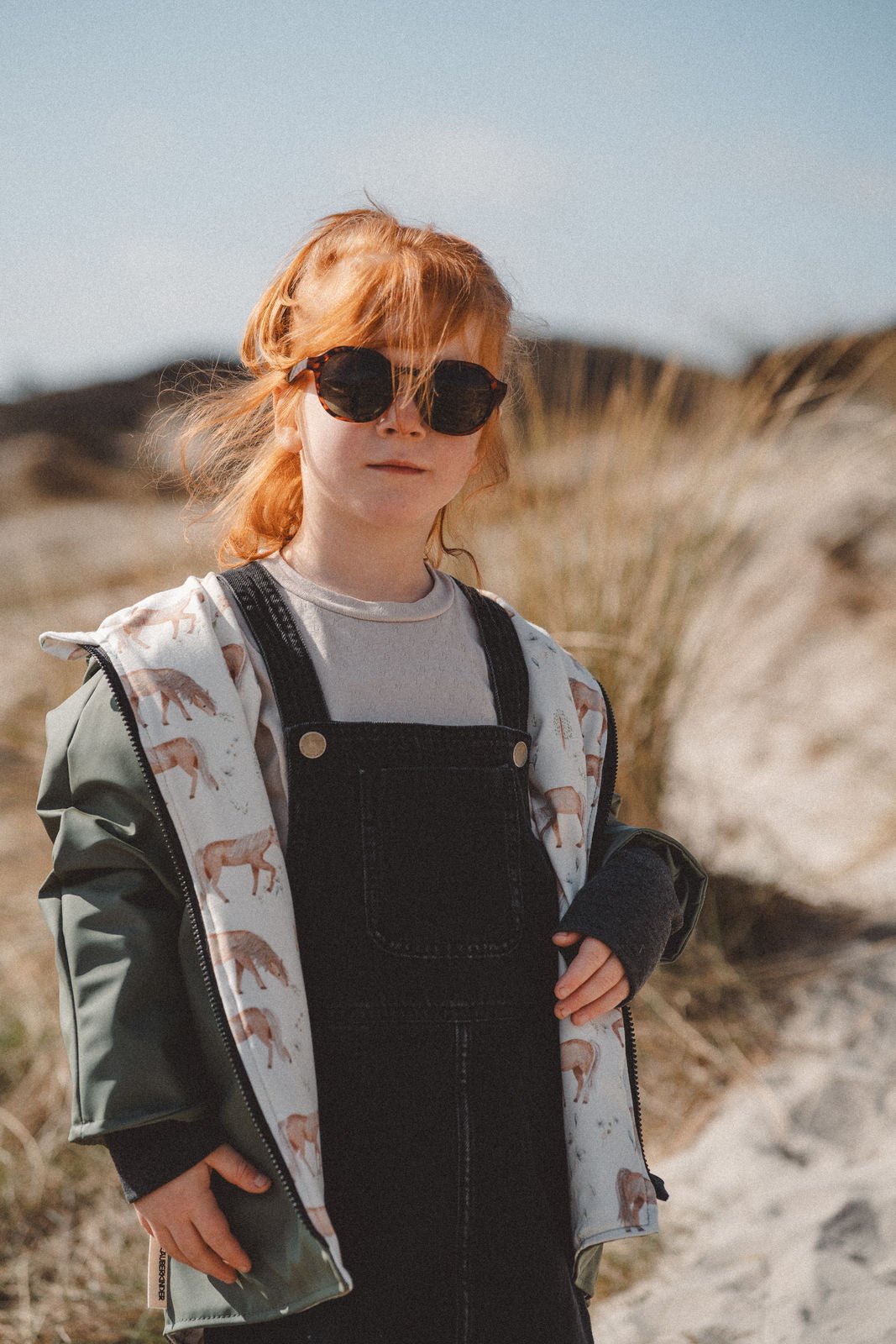 Regenjacke Olive / Pferdeliebe - Räuberkinder