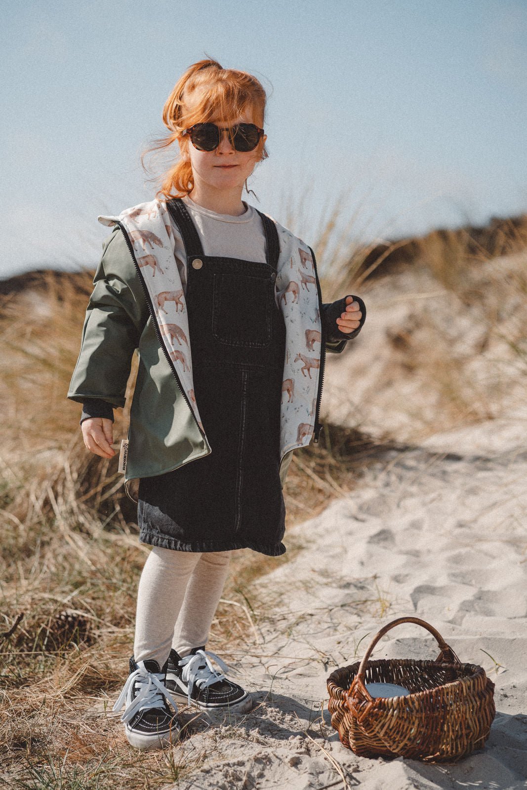 Regenjacke Olive / Pferdeliebe - Räuberkinder