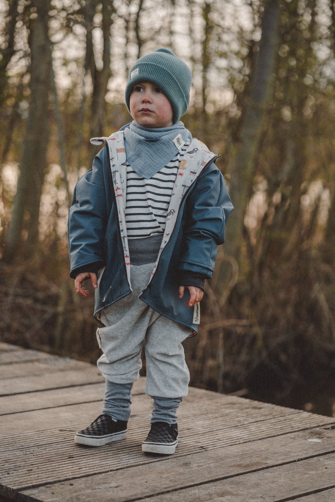 Regenjacke Rauchblau / Moin - Räuberkinder