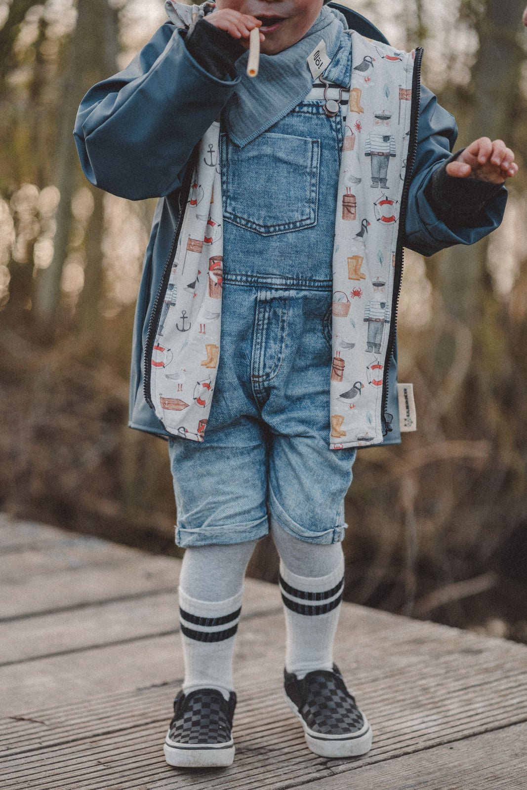 Regenjacke Rauchblau / Moin - Räuberkinder