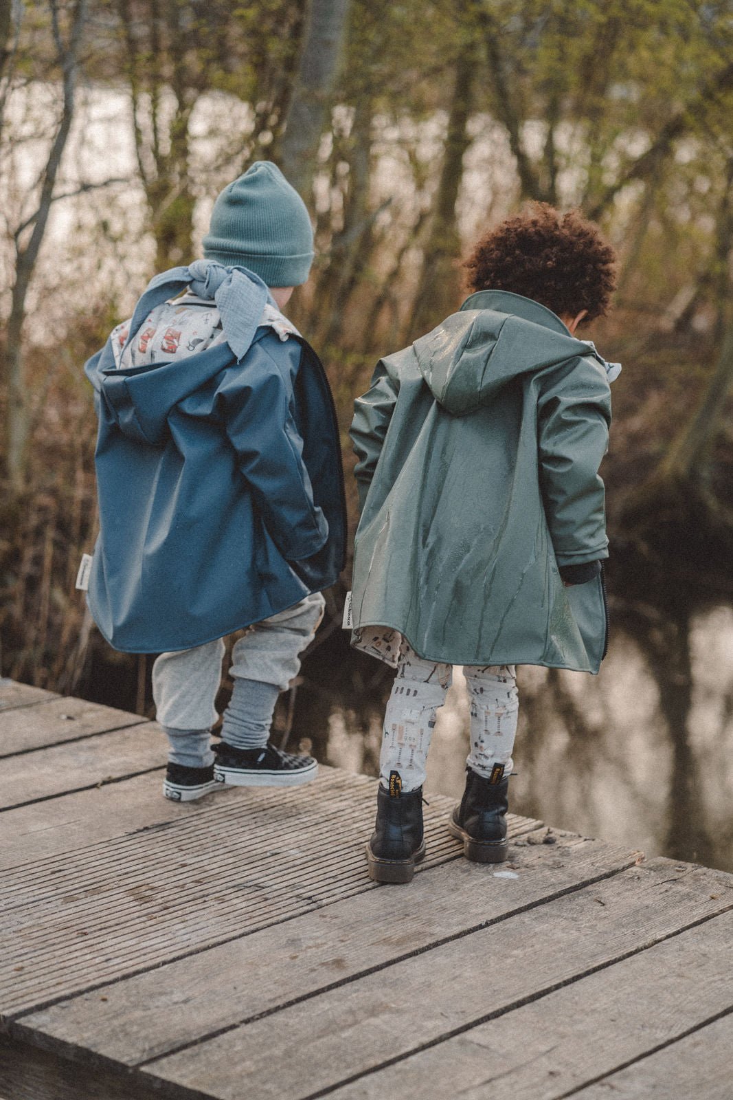 Regenjacke Rauchblau / Moin - Räuberkinder