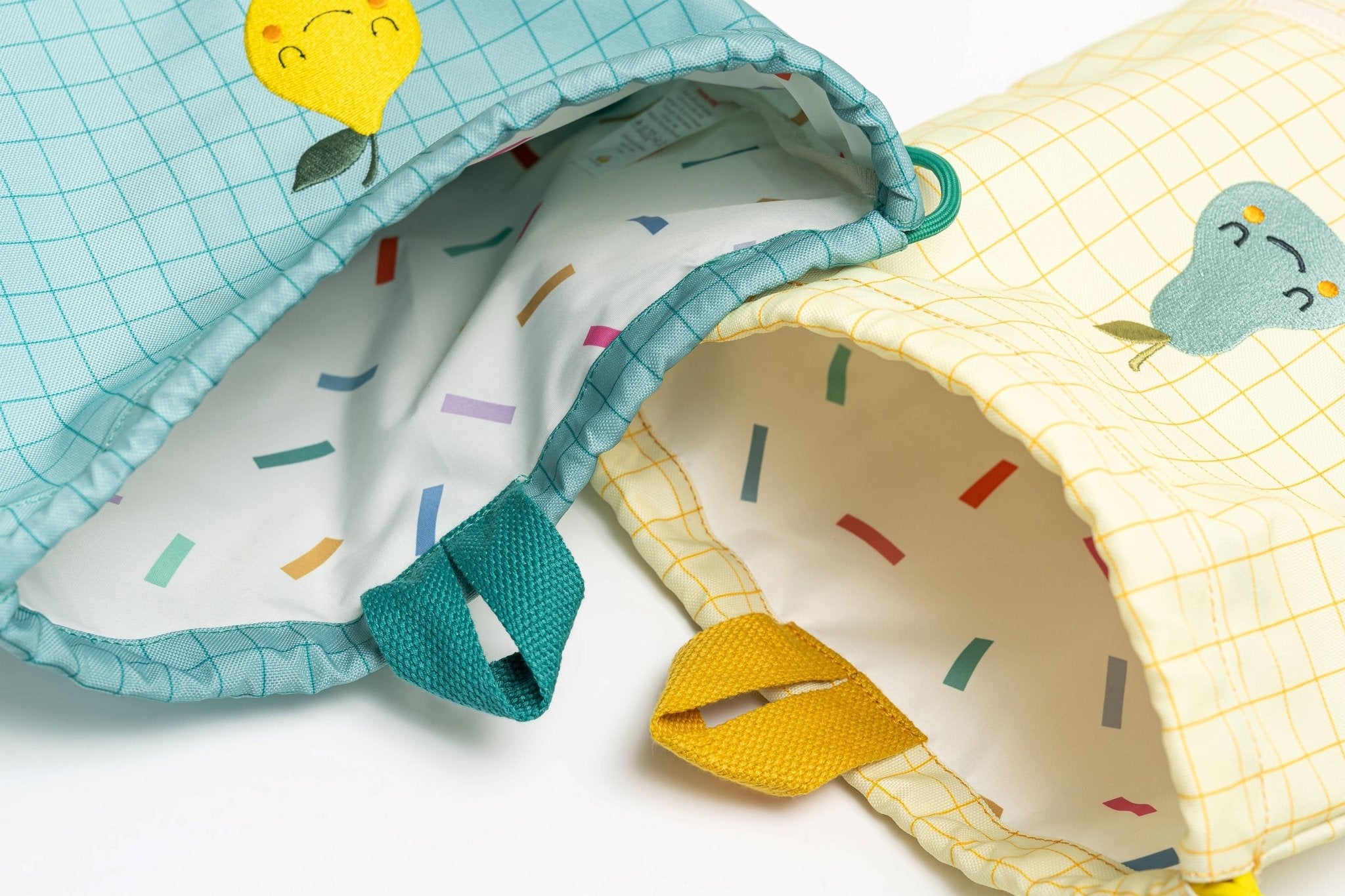 Rucksack"Lemon Türkis" mit Kordelzug - Gelb - Räuberkinder