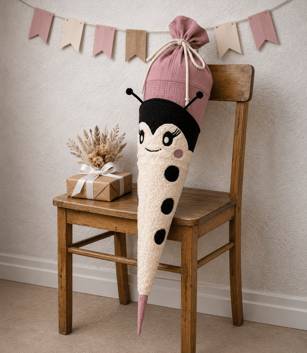 Schultüte Marienkäfer aus Teddyfell mit Kissenfunktion - Schultüte - Räuberkinder 1