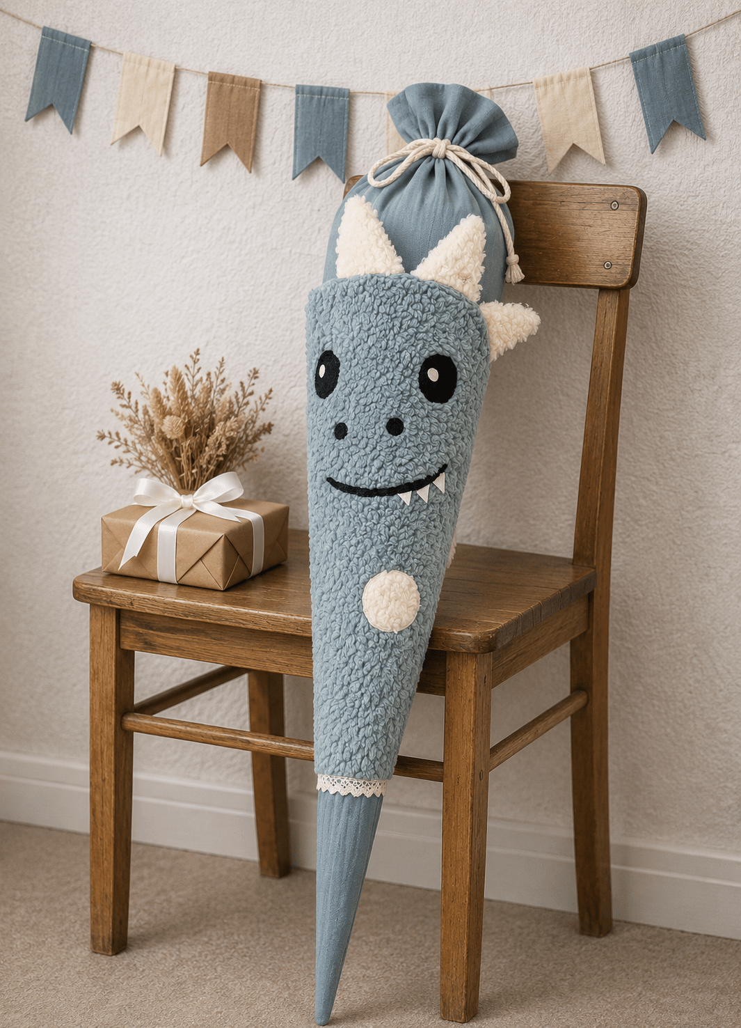 Schultüte Monster aus Teddyfell mit Kissenfunktion - Schultüte - Räuberkinder 1