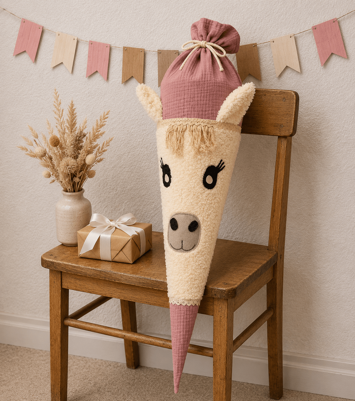 Schultüte Pferd aus Teddyfell mit Kissenfunktion - Schultüte - Räuberkinder 1