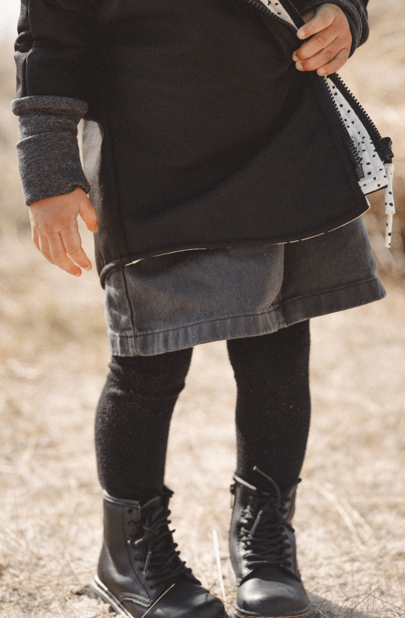 Softshelljacke Anthrazit / Kritzelpunkte - Räuberkinder