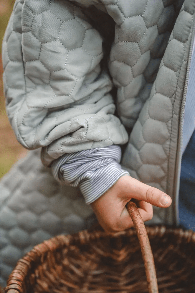 Steppjacke Kinder aus Baumwolle in Mint mit Blau - Jacke - Räuberkinder 5