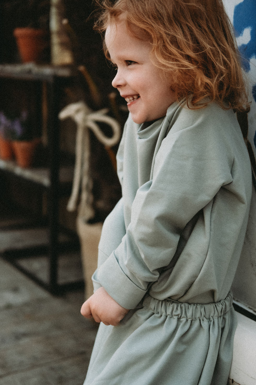 Sweater Basic Eukalyptus - Räuberkinder