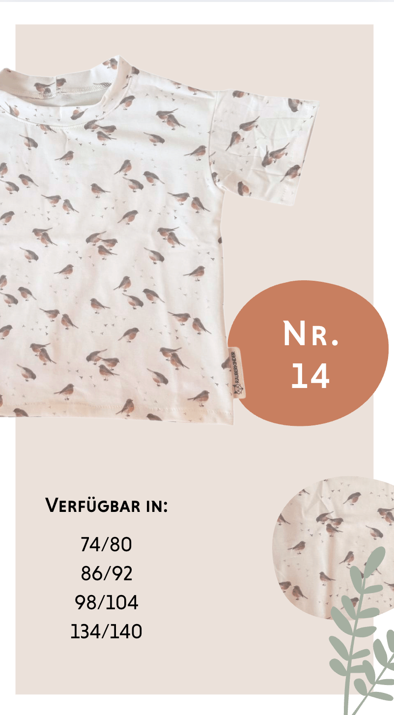 T-Shirt Rotkehlchen (Nr. 14) - Räuberkinder