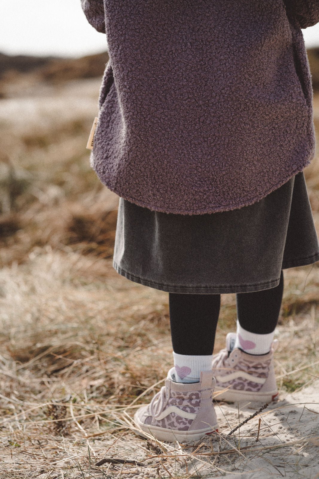 Teddyjacke aus Bouclé - Lila / Fritten - Räuberkinder