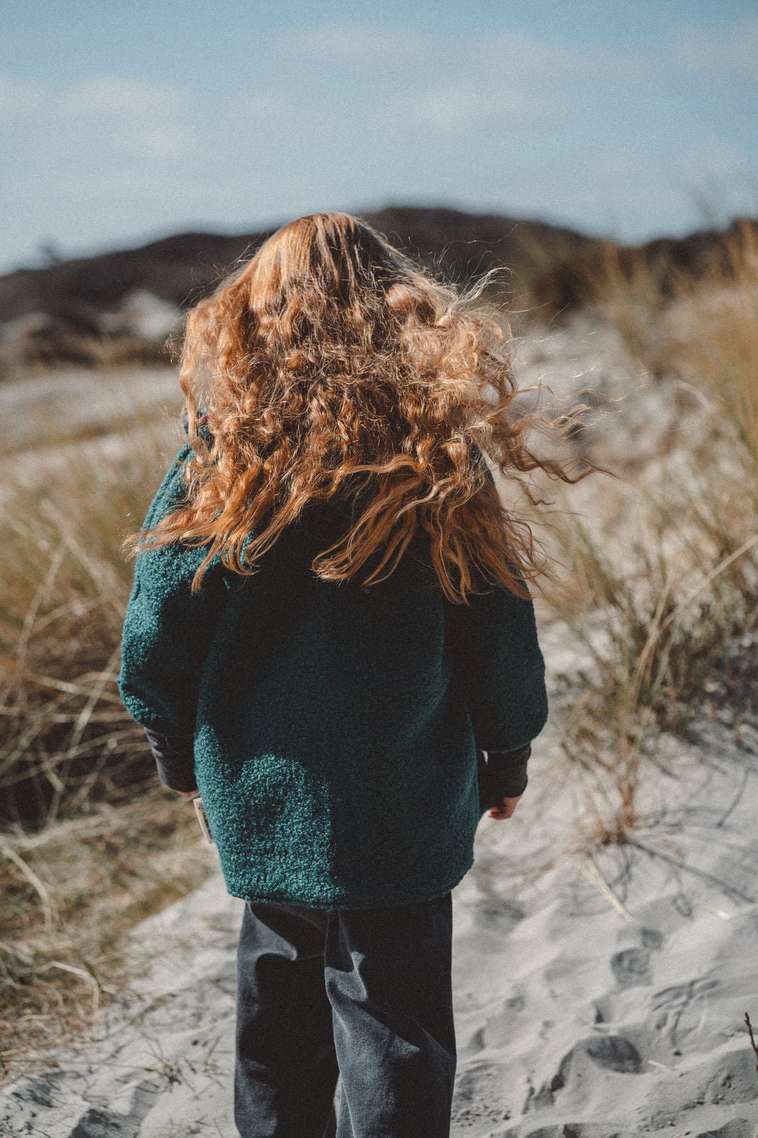 Teddyjacke aus Bouclé - Petrol / Reh - Räuberkinder