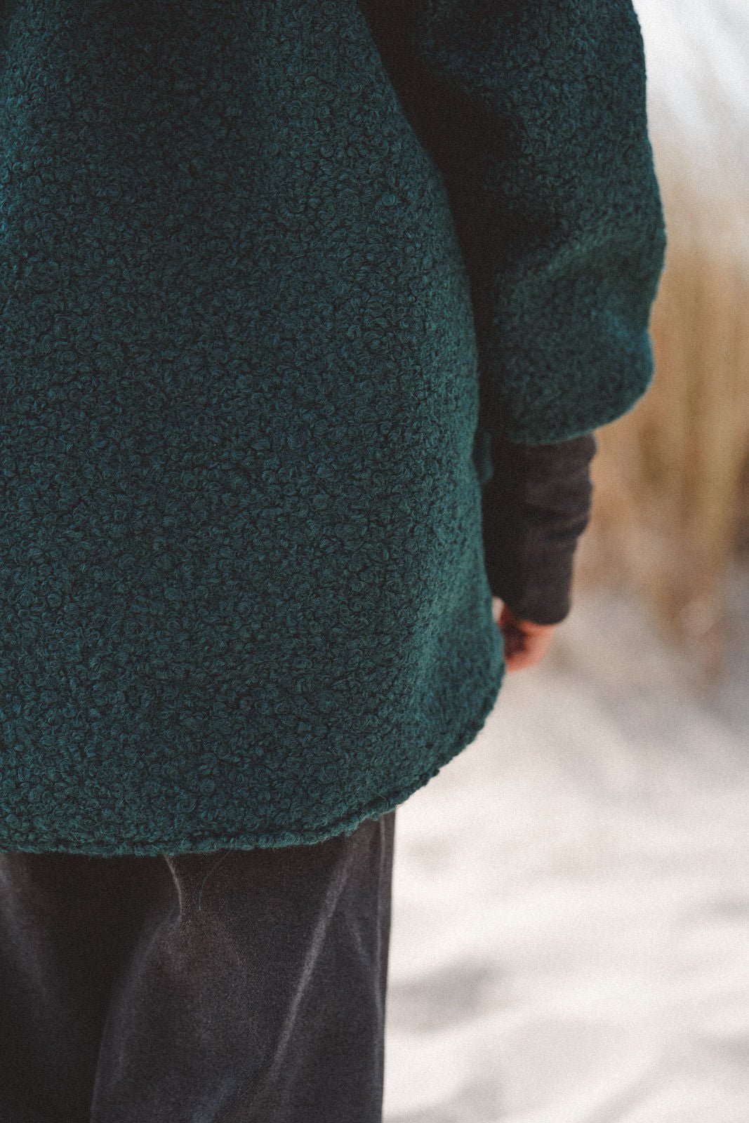 Teddyjacke aus Bouclé - Petrol / Space - Räuberkinder