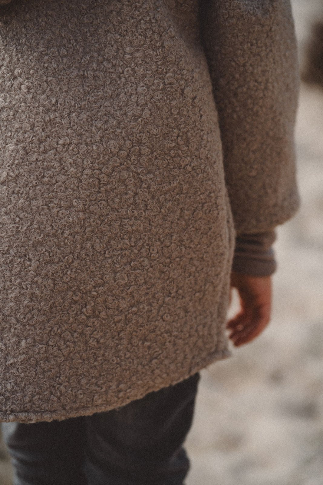 Teddyjacke aus Bouclé - Sand / Explorer - Räuberkinder