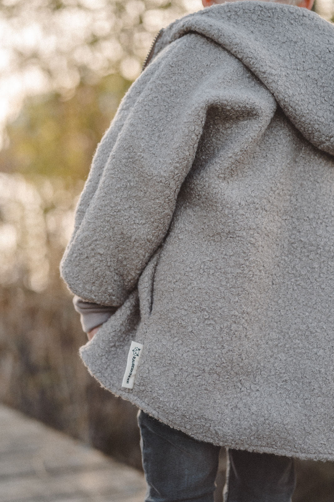 Teddyjacke aus Bouclé - Sand / Meerestiere - Räuberkinder