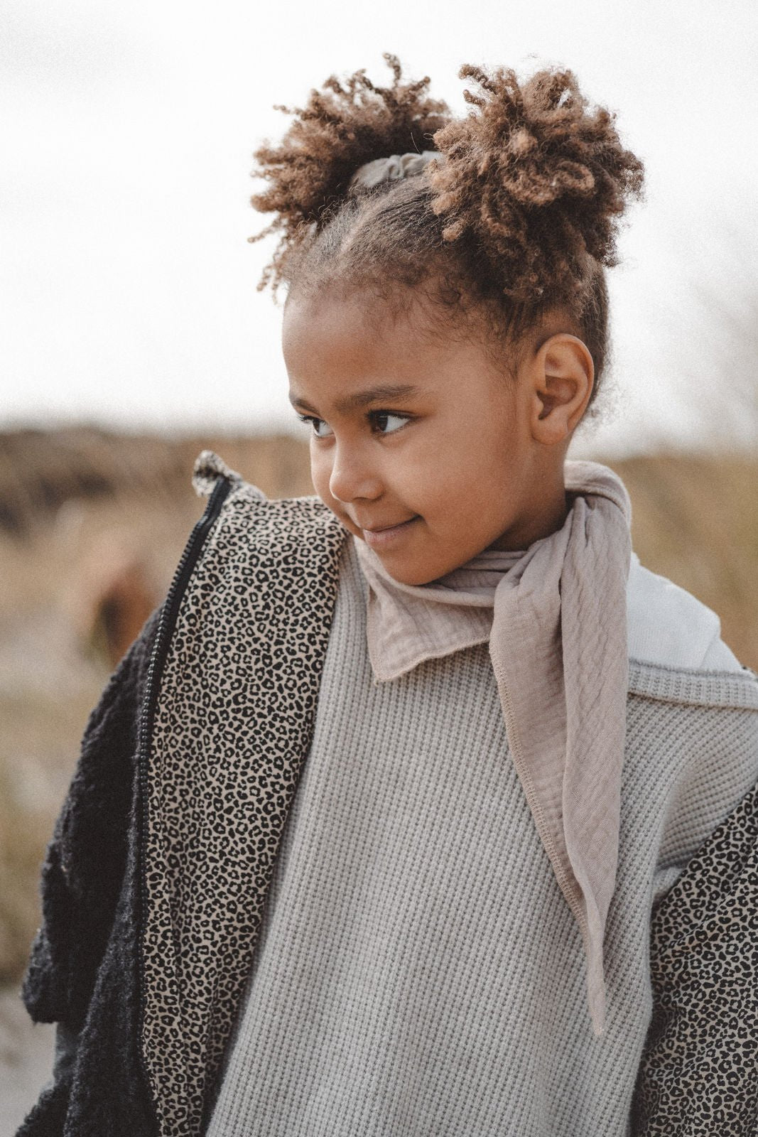 Teddyjacke aus Bouclé - Schwarz / Leo Sand - Räuberkinder