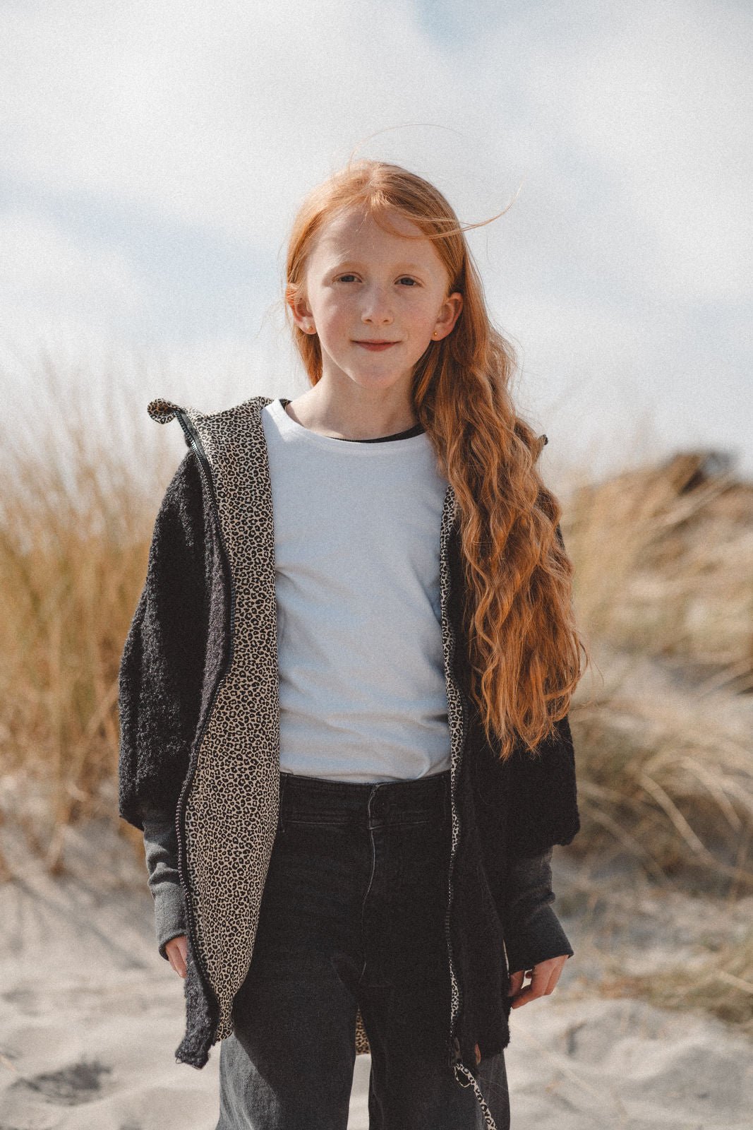 Teddyjacke aus Bouclé - Schwarz / Leo Sand - Räuberkinder