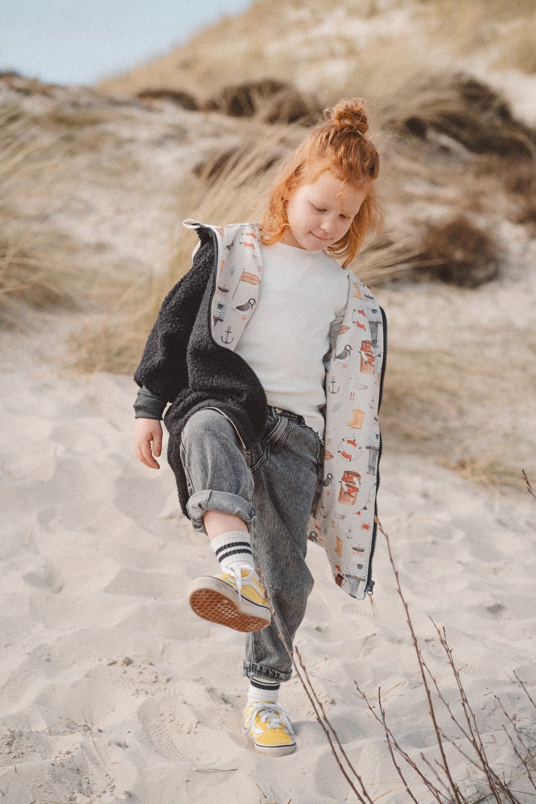 Teddyjacke aus Bouclé - Schwarz / Moin - Räuberkinder