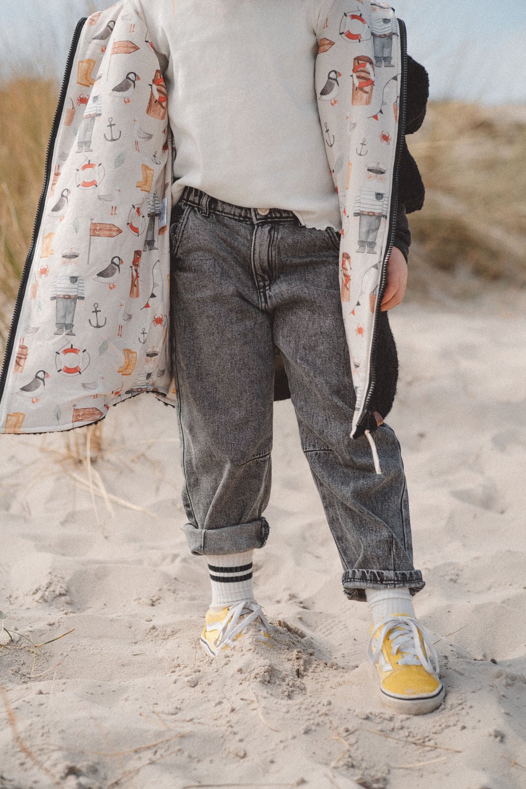 Teddyjacke aus Bouclé - Schwarz / Moin - Räuberkinder