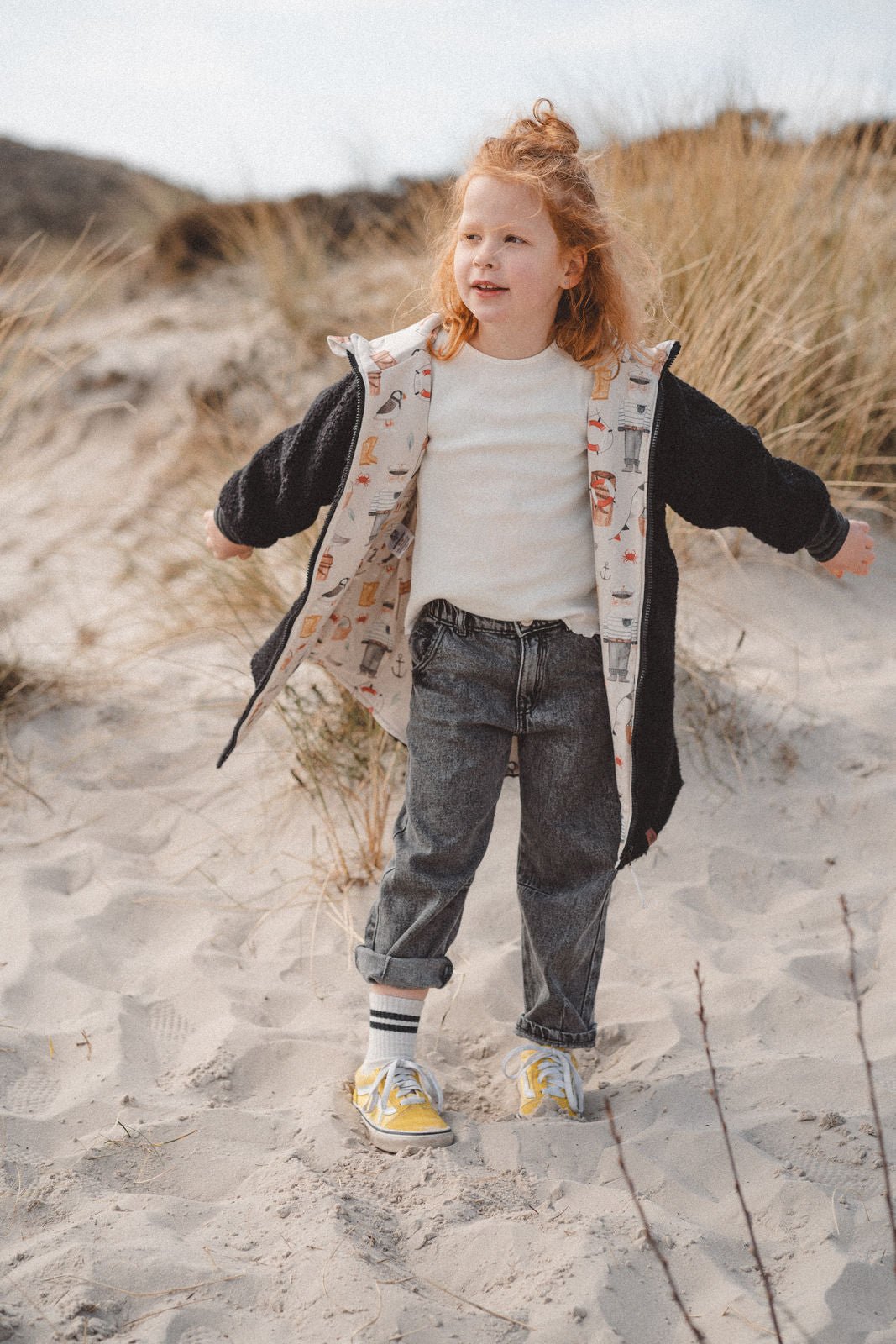 Teddyjacke aus Bouclé - Schwarz / Moin - Räuberkinder