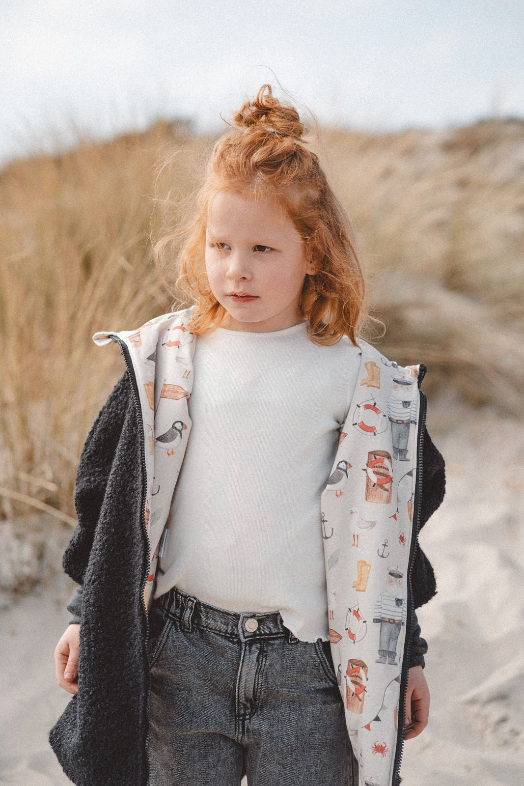 Teddyjacke aus Bouclé - Schwarz / Moin - Räuberkinder