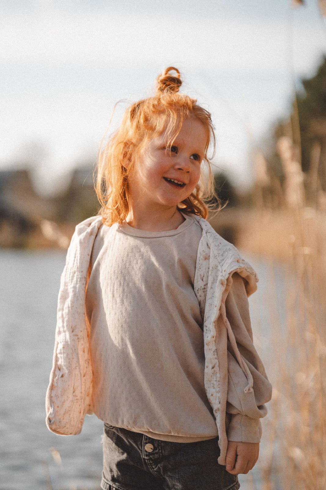 Weste aus Frottee x Musselin Boho Flowers - Räuberkinder