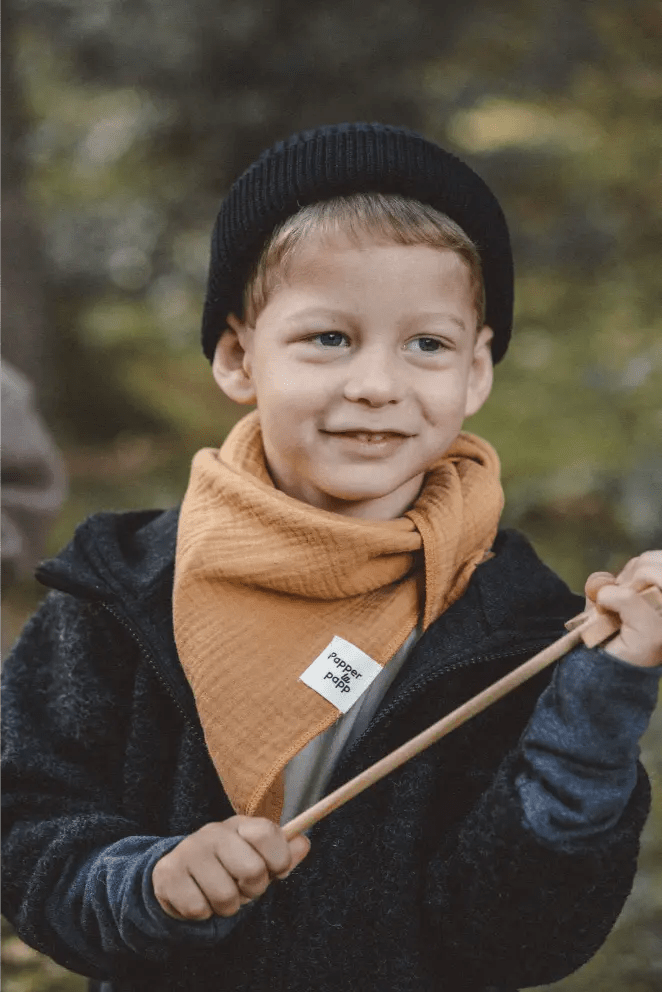 Wollwalk Jacke Kinder Kletterkind mit Merino Jersey in Anthrazit - Räuberkinder 3