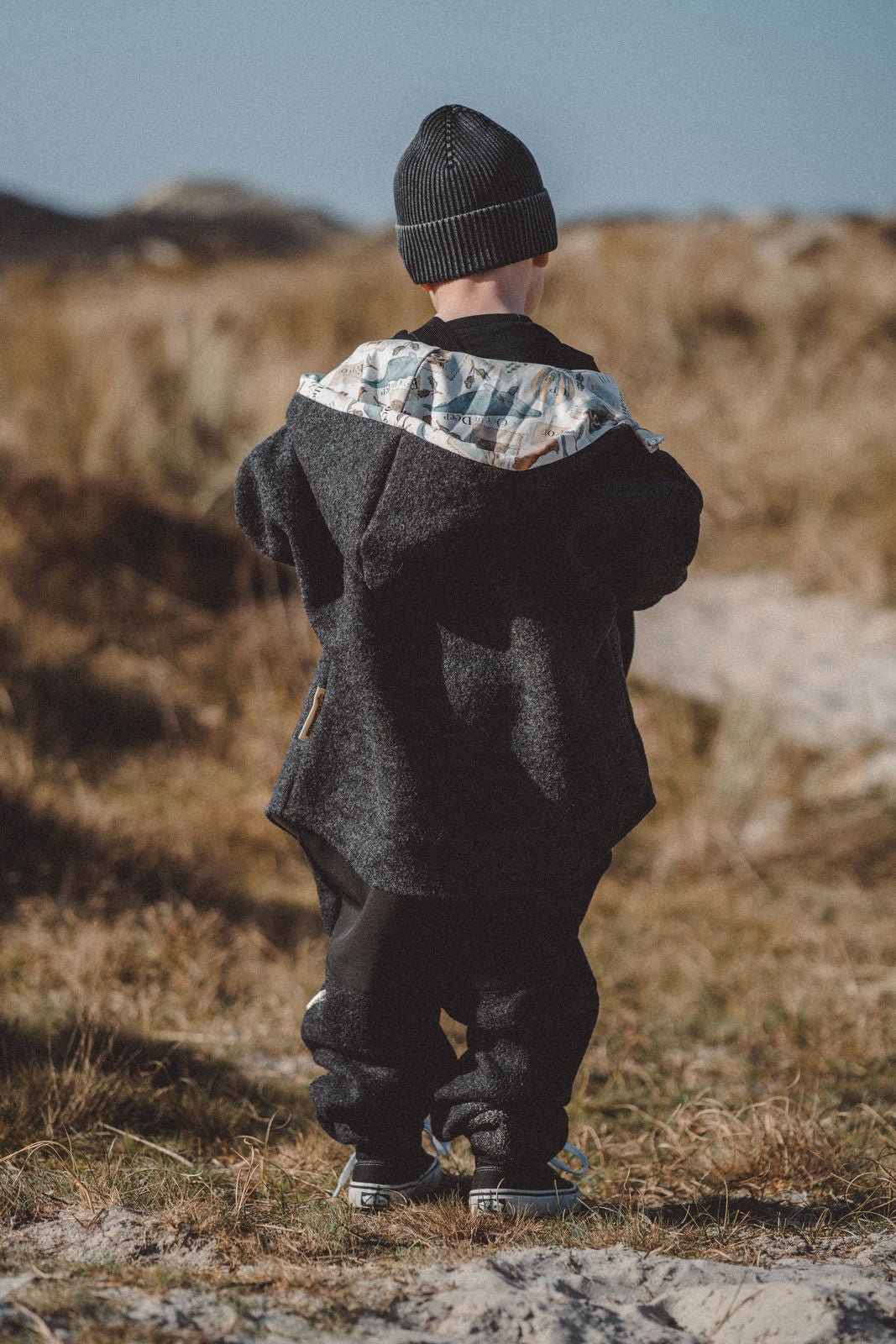 Wollwalkjacke Anthrazit / Abenteuerkind - Räuberkinder