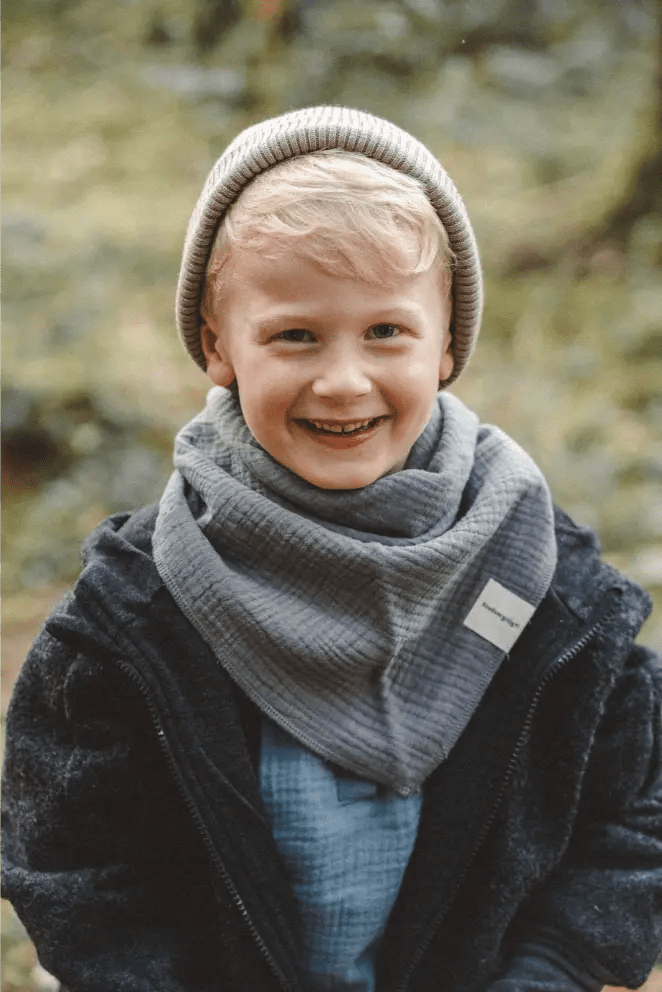 Wollwalkjacke Anthrazit / Musselin Schwarz - Jacke - Räuberkinder 1