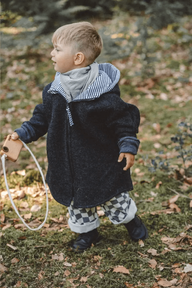 Wollwalkjacke Anthrazit / Streifenhörnchen - Jacke - Räuberkinder 1