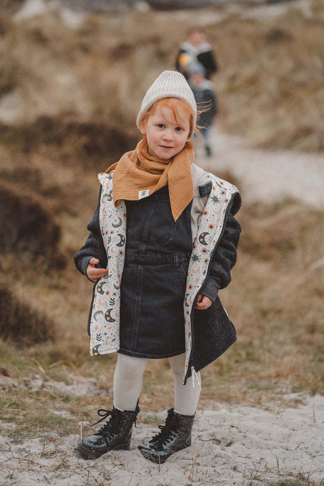 Wollwalkjacke Anthrazit / Zaubermond - Räuberkinder