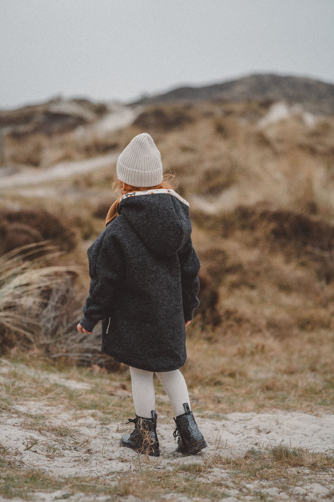 Wollwalkjacke Anthrazit / Zaubermond - Räuberkinder