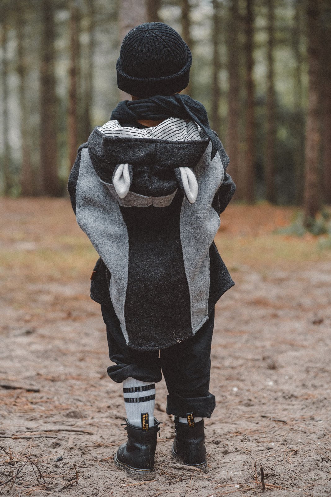 Wollwalkjacke Dachs Gr. 110/116 - Räuberkinder
