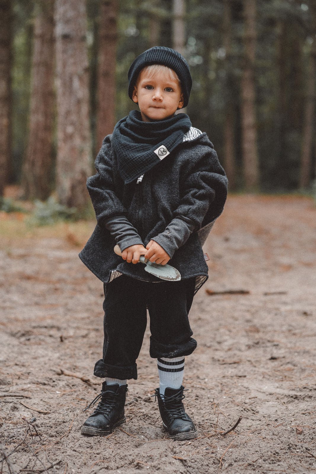 Wollwalkjacke Dachs Gr. 110/116 - Räuberkinder