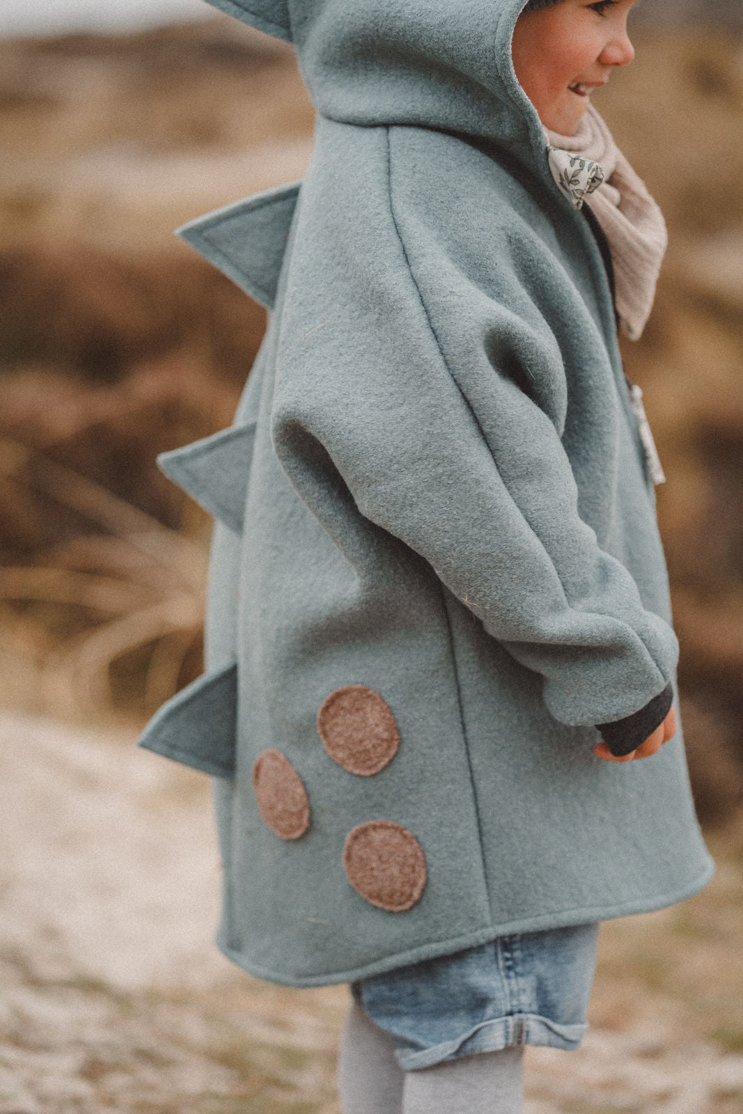 Wollwalkjacke Dino Mint - Räuberkinder
