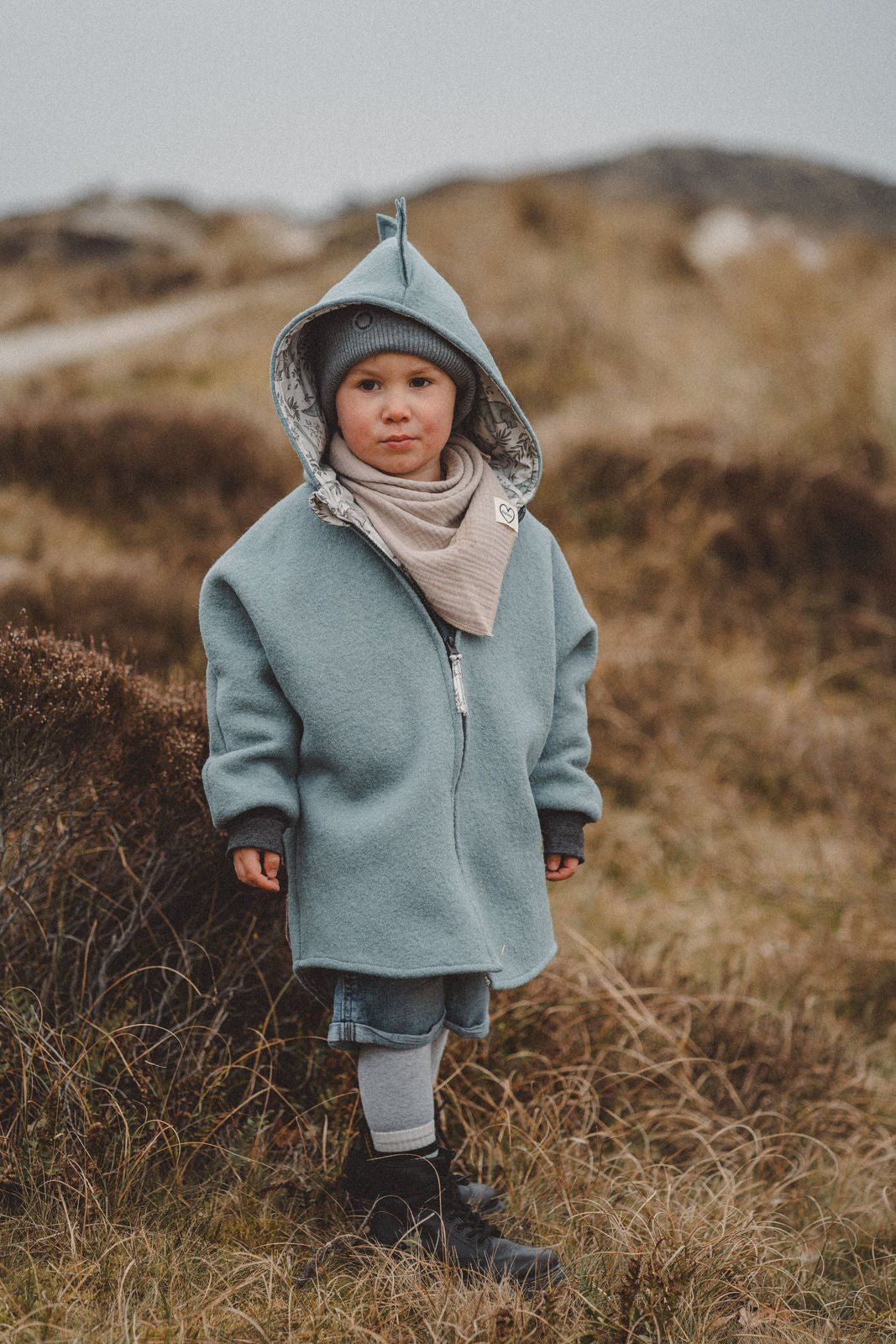 Wollwalkjacke Dino Mint - Räuberkinder