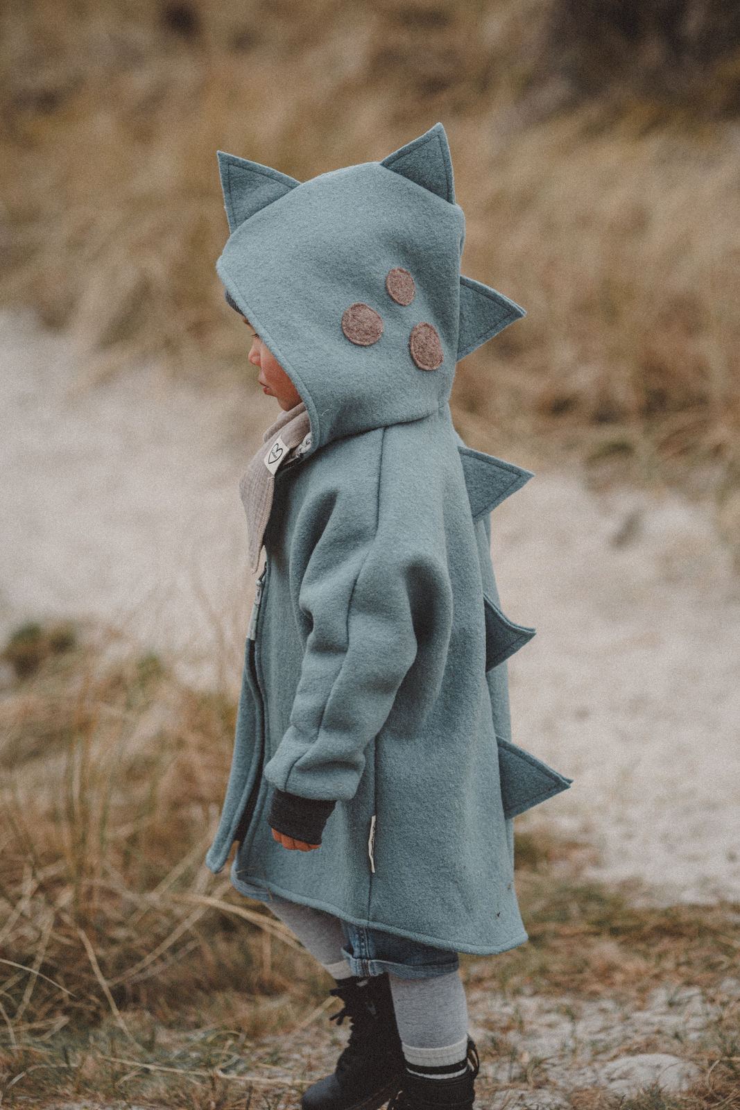 Wollwalkjacke Dino Mint - Räuberkinder
