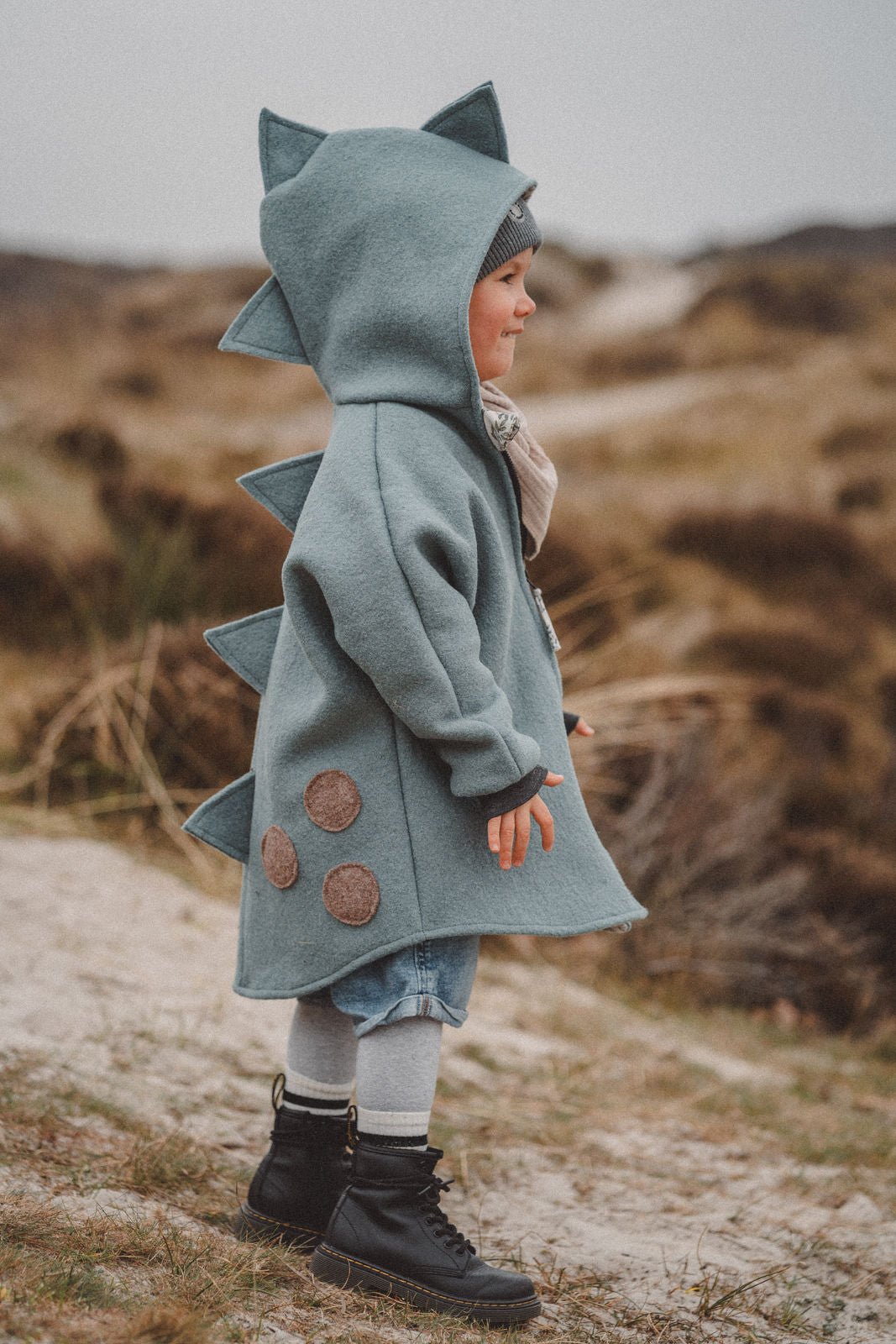 Wollwalkjacke Dino Mint - Räuberkinder