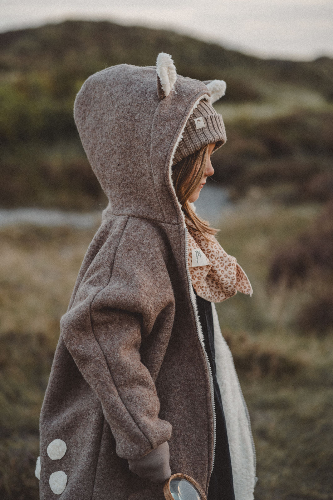 Wollwalkjacke flauschiges Reh - Räuberkinder