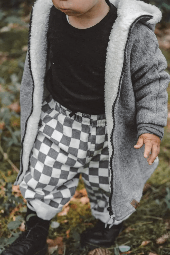 Wollwalkjacke Grau / Teddyfell - Jacke - Räuberkinder 1