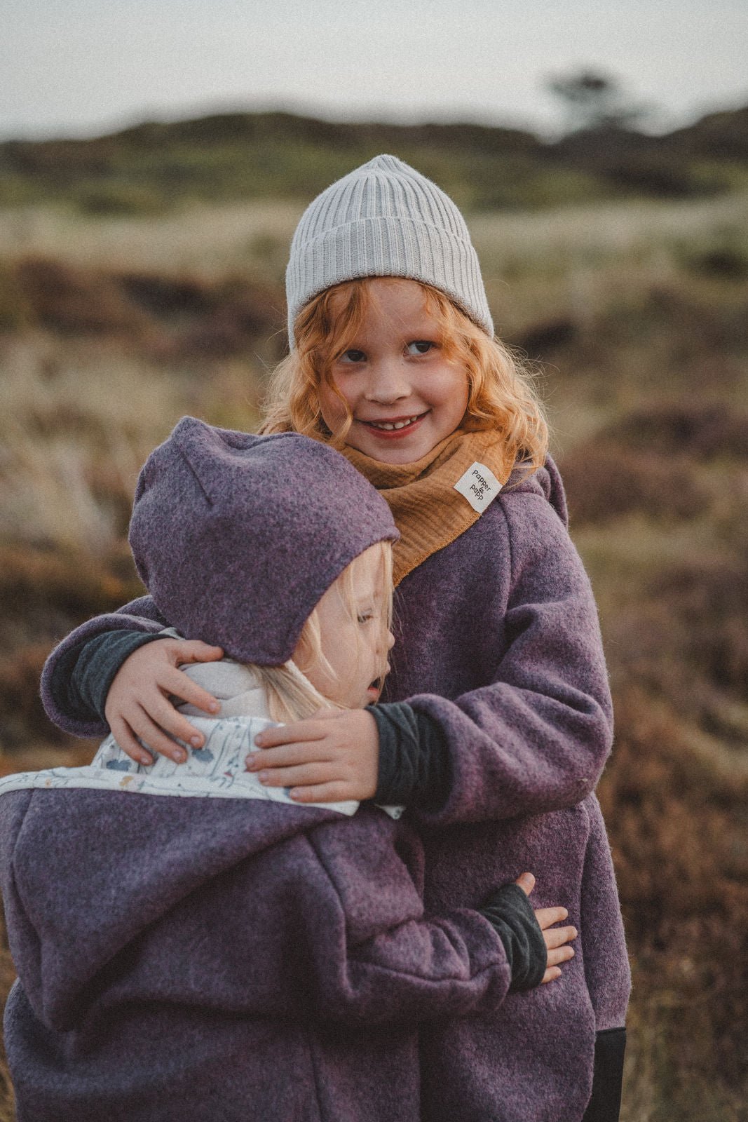 Wollwalkjacke Mauve / Wildblumen - Räuberkinder