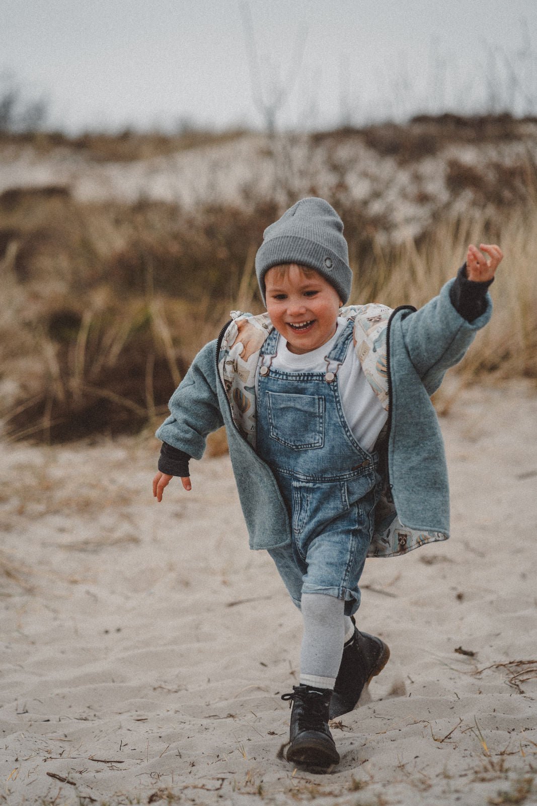 Wollwalkjacke Mint / Abenteuerkind - Räuberkinder
