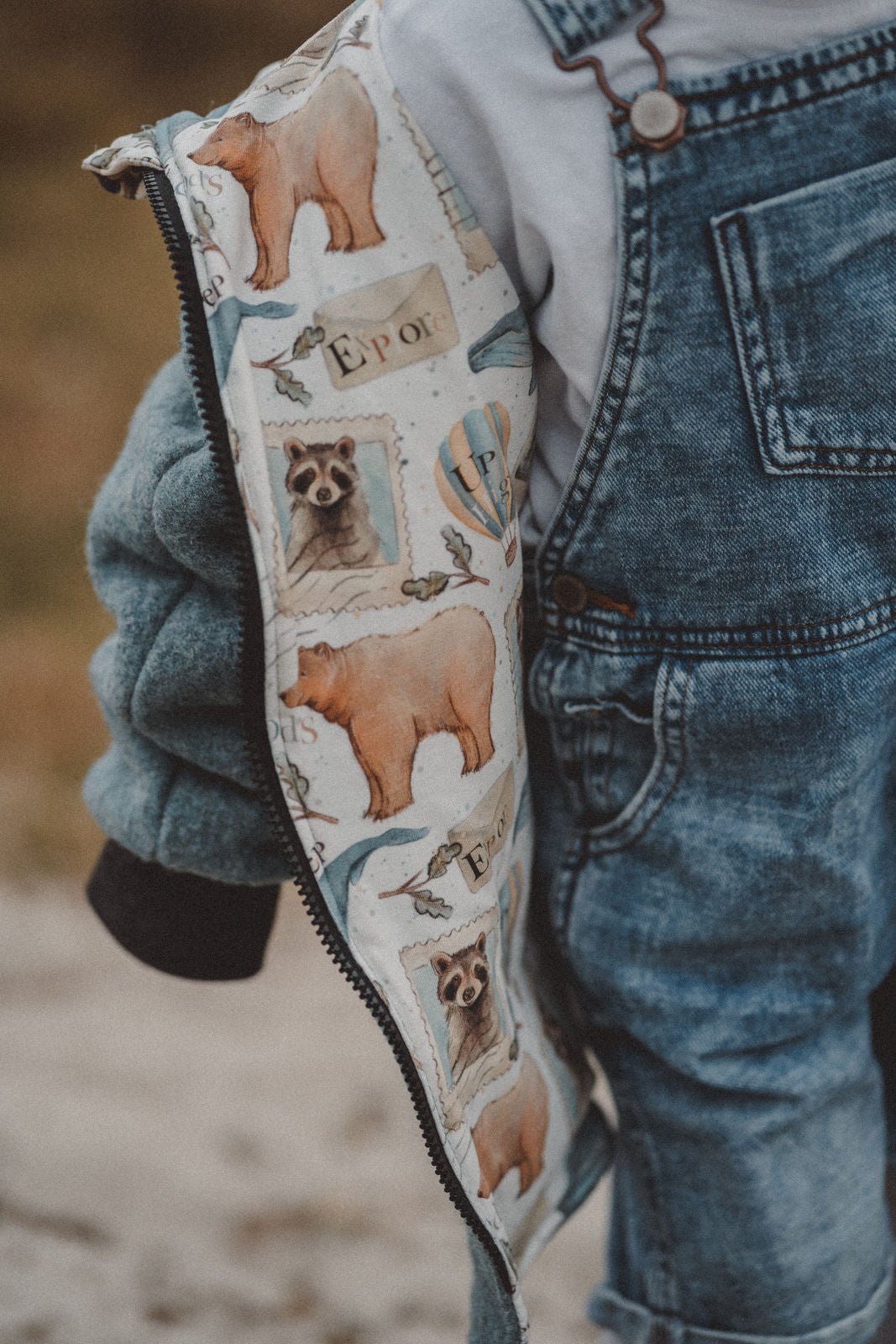 Wollwalkjacke Mint / Abenteuerkind - Räuberkinder