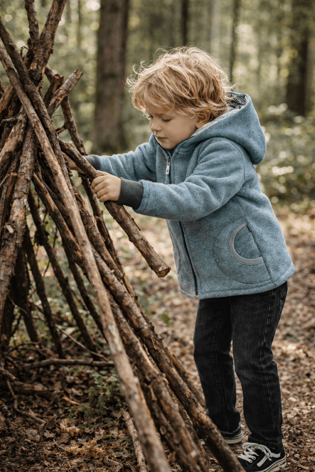 Wollwalkjacke Mint / Dino Party - Räuberkinder