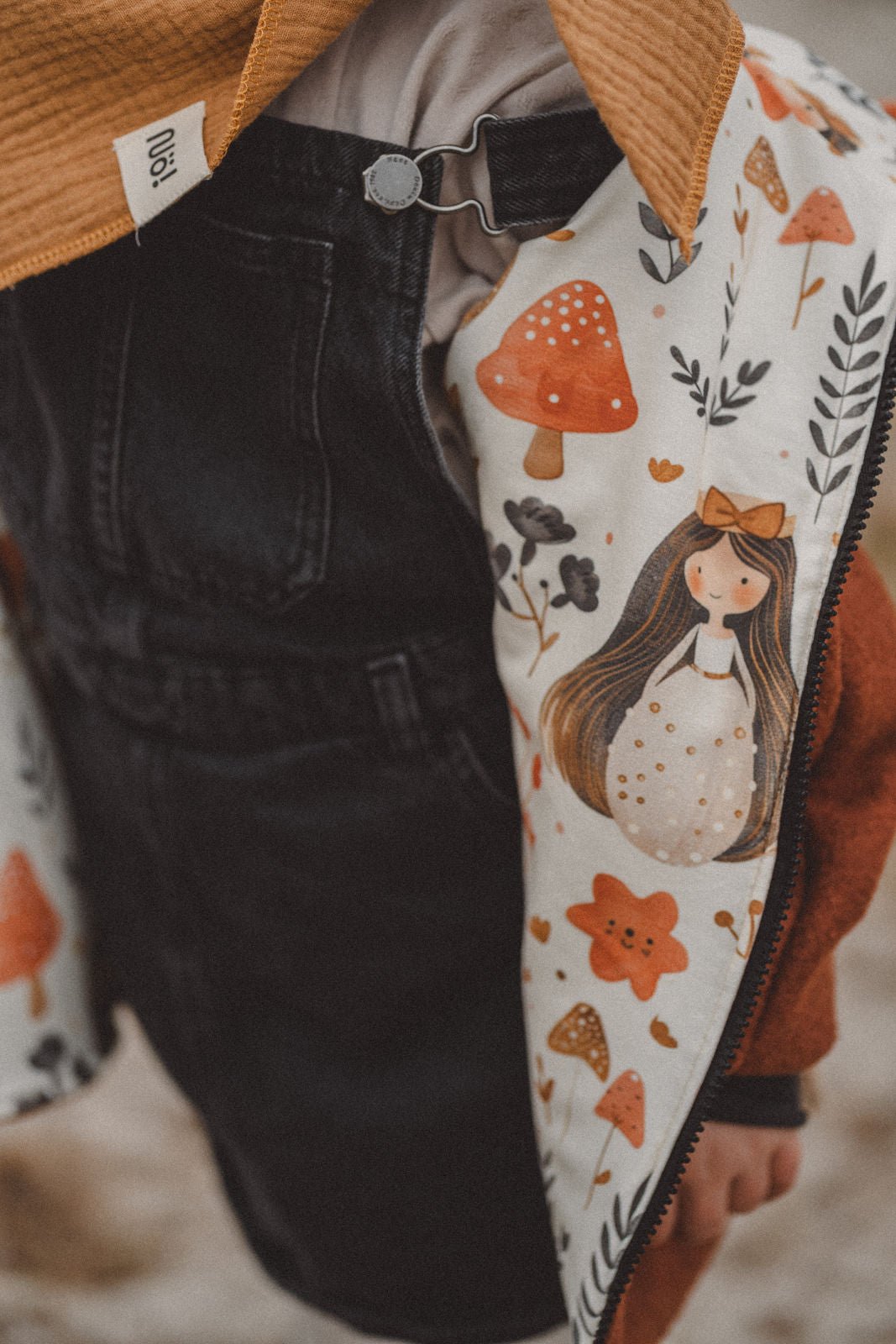 Wollwalkjacke Rost / Waldprinzessin - Räuberkinder