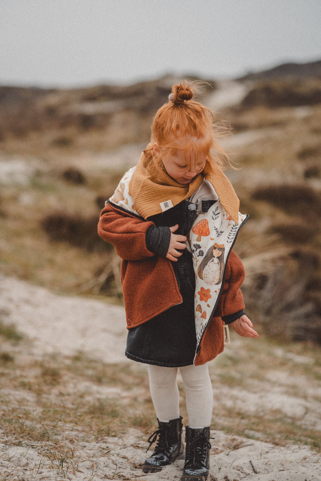 Wollwalkjacke Rost / Waldprinzessin - Räuberkinder
