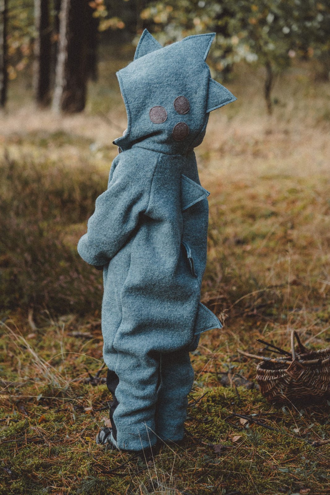 Wollwalkoverall Dino Mint - Räuberkinder